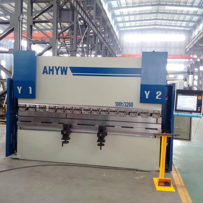 Çin Yawei 3Mtr CNC hibrid Pressbrakes 4 eksen